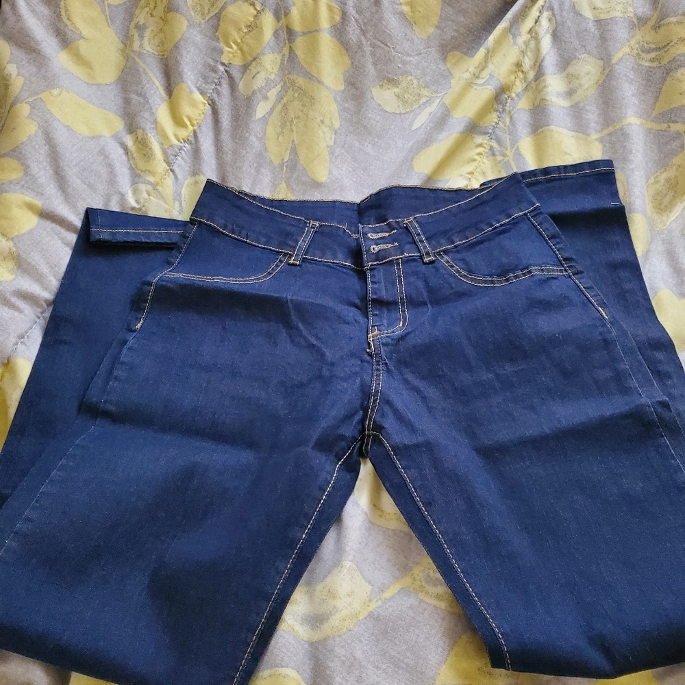 Brand new blue jeans